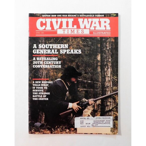 Civil War Times Illustrated Magazine April 1990 John Booth Battle Of The Crater - Picture 1 of 3